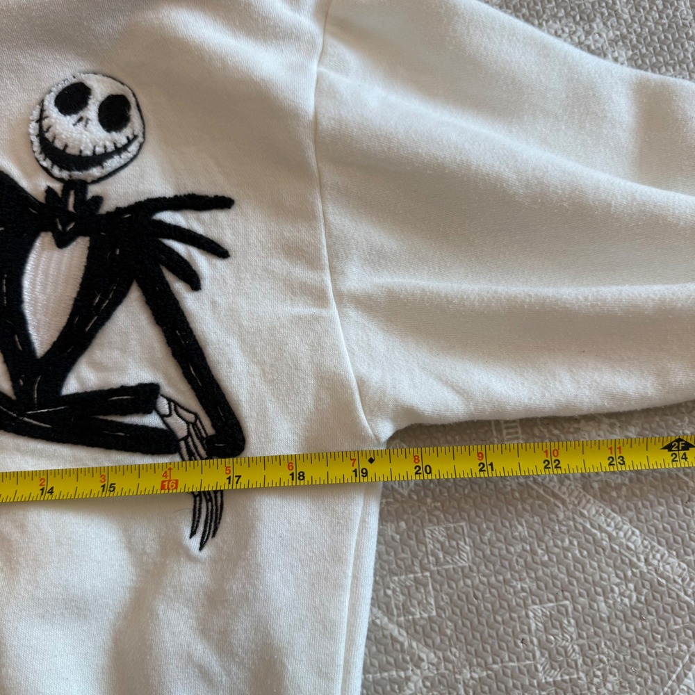 Small NIGHTMARE BEFORE CHRISTMAS‎ JACK SKELLINGTON DISNEY ZIP HOODIE PATCHES - Picture 6 of 7